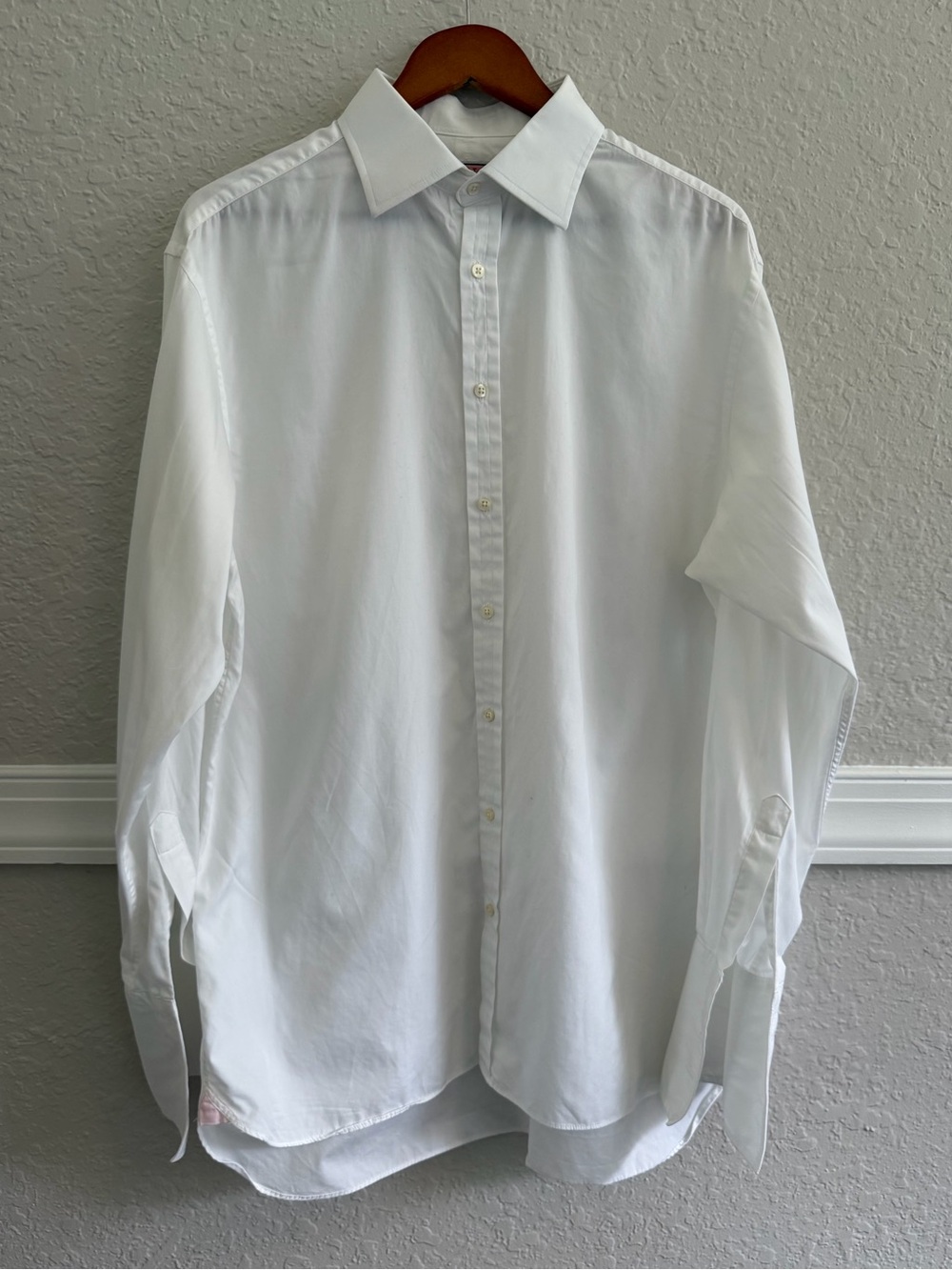 Thomas Pink White Dress Shirt Men’s 16.5 / 42 – 100% Cotton – French Cuffs
